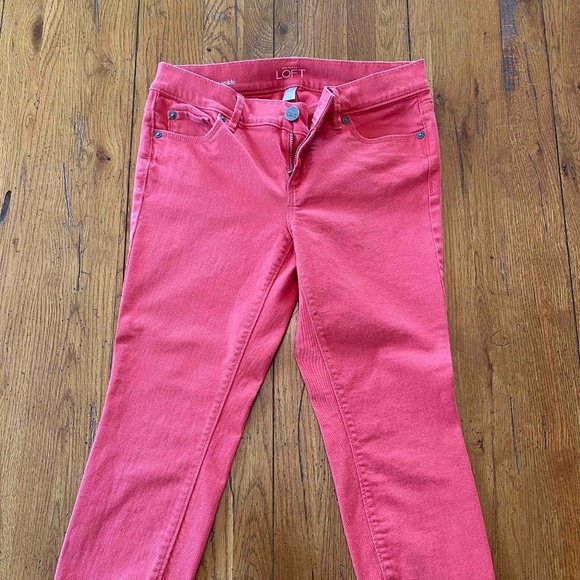 Women's Petite 4P Modern Skinny. Salmon color - Picture 2 of 7